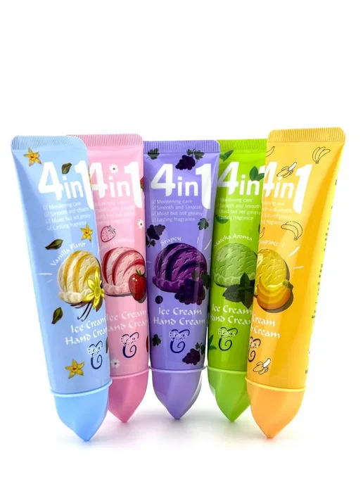 1 Kawaii Ice Cream Hand Cream Set – (Pack of 5)