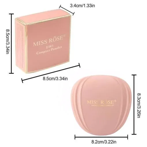 1915661 Miss Rose Shell Glow 2-in-1 Compact Powder