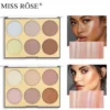 1917644-1 Miss Rose 6 Colors Glow Highlighter Palette