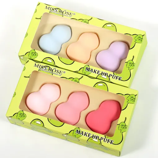 1weuplrwqr6gl2q1683963938 Miss Rose 3 Piece Premium Makeup Puff Set