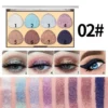 2038666 Miss Rose Galaxy Glow 8-in-1 Pressed Glitter Palette
