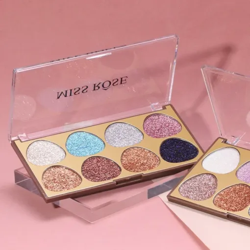 2038667 Miss Rose Galaxy Glow 8-in-1 Pressed Glitter Palette