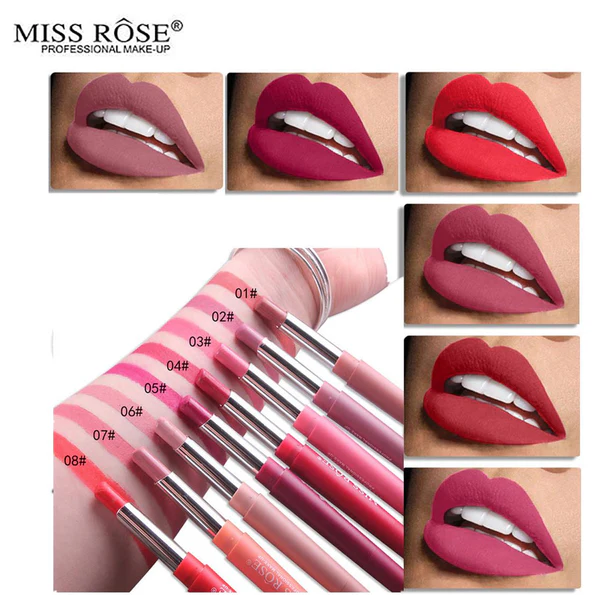 25236fafa8cbae147474421e4f54f9543 Miss Rose Lipliner+Lipstick (2 in 1)