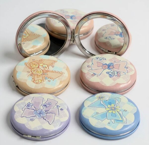 580c6ecc-eb59-4b8a-9e6e-de049f32cd53 Classic Round Compact Mirror (Assorted Colors)