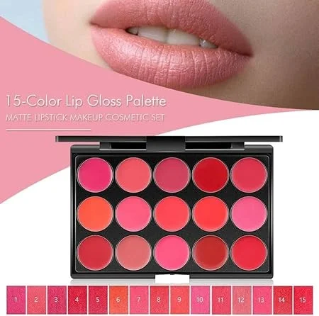 6182FwAT2yL._SX450_ Miss Rose Pro Lip Palette – 15 Colors