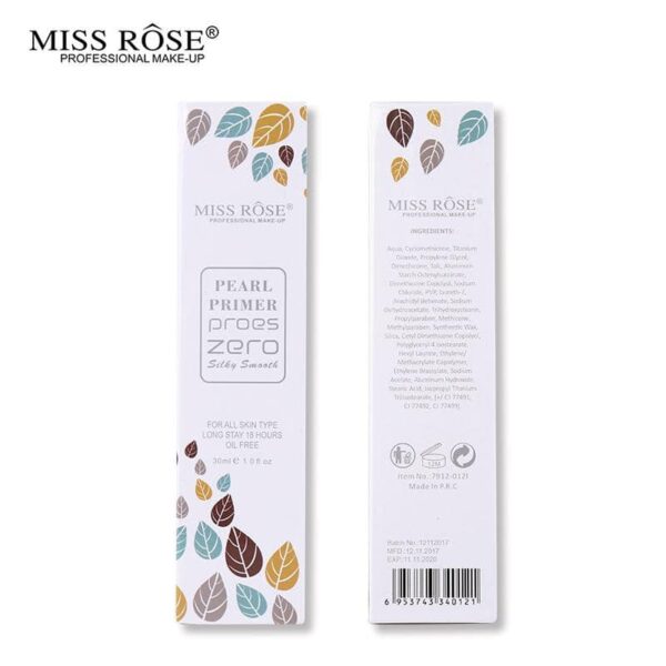 MISS-ROSE-Brand-Makeup-Face-Base-Pearl-Primer-Pore-Zero-Primer-Gel-Silky-Smooth-Skin-Foundation-5 Miss Rose Zero Pores Oil Control Primer