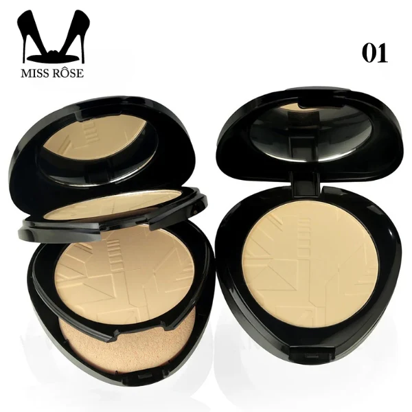Miss-Rose-Double-Layer-Compact-Powder Miss Rose Perfect Duo Face Powder