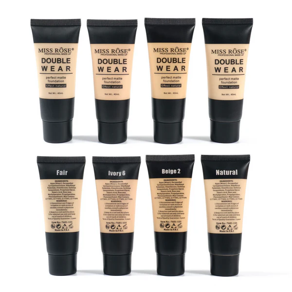 MissRoseDoubleWearMatteFoundationshades Miss Rose Double Wear Foundation