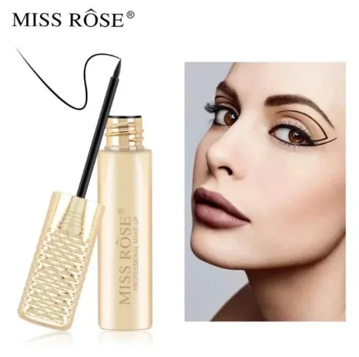 wdew-1 Miss Rose Luxe Black Liquid Eyeliner